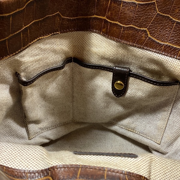 Dooney & Bourke vintage brown leather reptile print - Picture 12 of 16